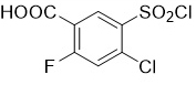 2-氯-5-氯磺酰-4-氟苯甲酸